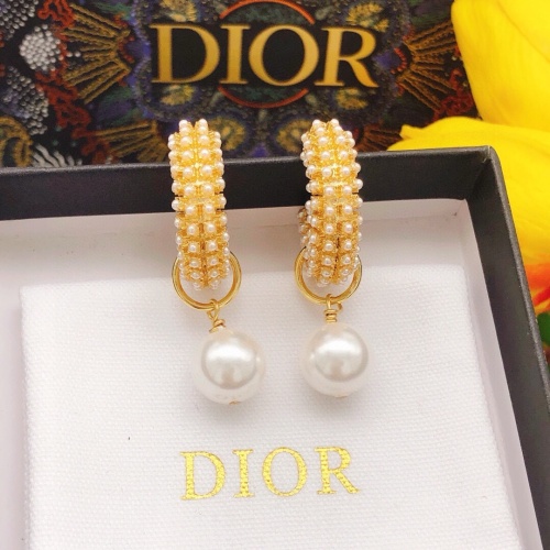 Replica Christian Dior Earrings For Women #1252957 $29.00 USD for Wholesale