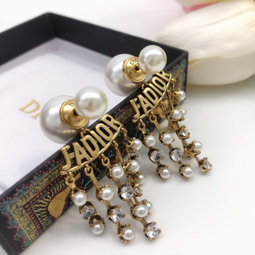 Replica Christian Dior Earrings For Women #1252995 $27.00 USD for Wholesale