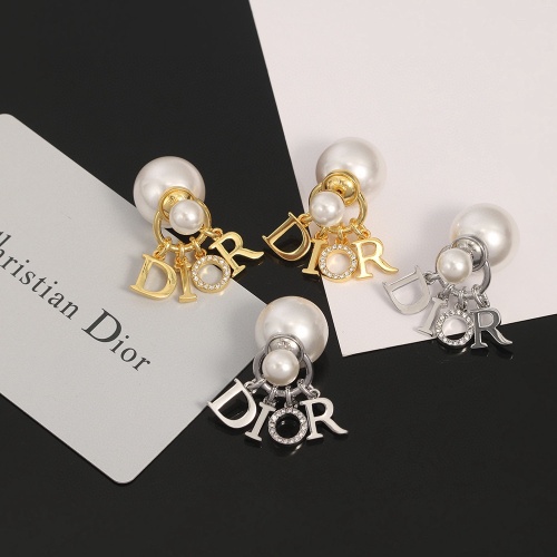 Replica Christian Dior Earrings For Women #1253795 $27.00 USD for Wholesale