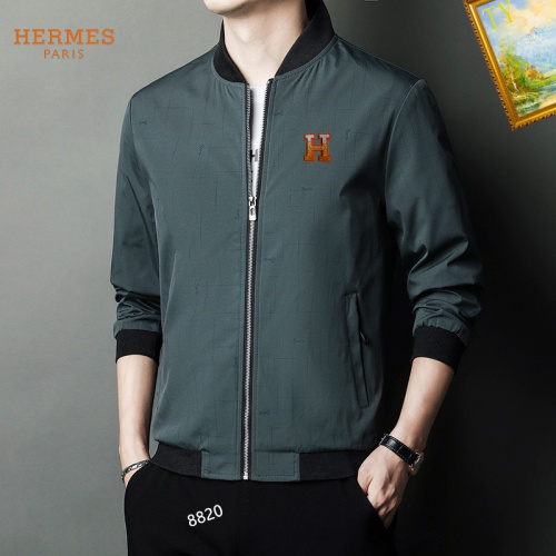 Replica Hermes Jackets Long Sleeved For Men #1254273 $60.00 USD for Wholesale