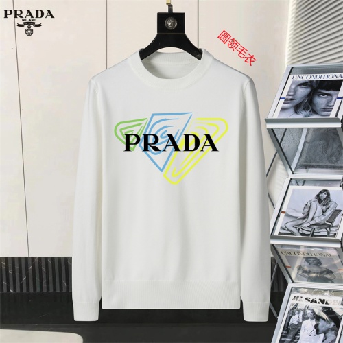 Cheap Prada Sweater Long Sleeved For Men #1254584, $$45.00 USD On Prada Sweater