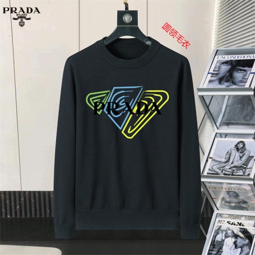 Cheap Prada Sweater Long Sleeved For Men #1254585, $$45.00 USD On Prada Sweater