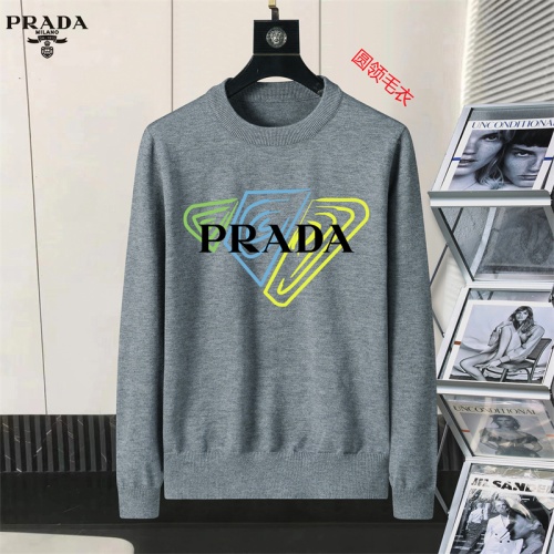 Cheap Prada Sweater Long Sleeved For Men #1254586, $$45.00 USD On Prada Sweater