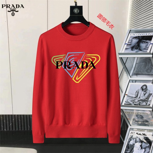 Cheap Prada Sweater Long Sleeved For Men #1254587, $$45.00 USD On Prada Sweater