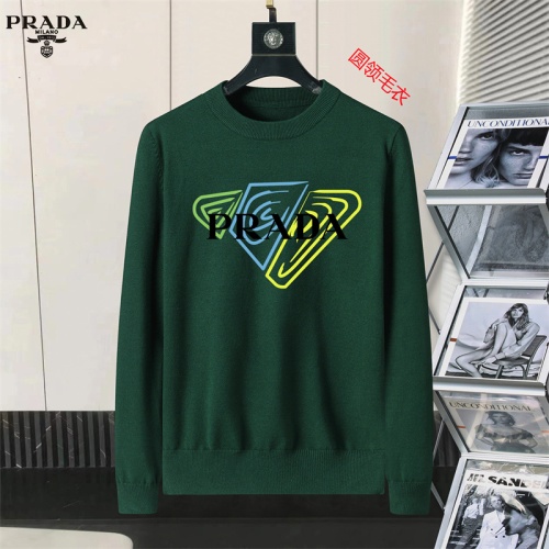 Cheap Prada Sweater Long Sleeved For Men #1254589, $$45.00 USD On Prada Sweater