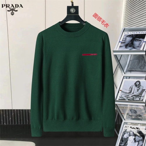 Cheap Prada Sweater Long Sleeved For Men #1254662, $$45.00 USD On Prada Sweater