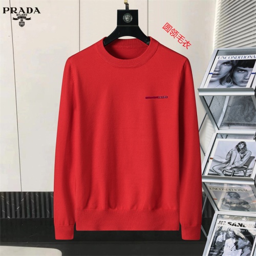 Cheap Prada Sweater Long Sleeved For Men #1254664, $$45.00 USD On Prada Sweater