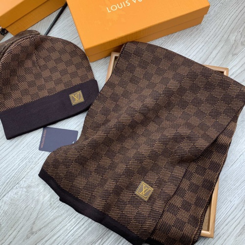 Replica Louis Vuitton LV Hat and Scarf Set #1255555 $52.00 USD for Wholesale