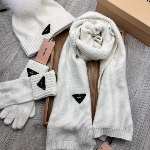 Cheap MIU MIU Hat and Scarf and Glove Set #1255569, $$76.00 USD On MIU MIU Hat and Scarf and Glove Set