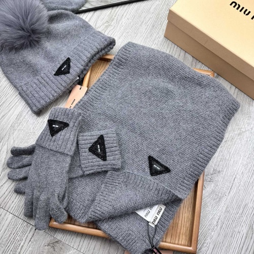 Cheap MIU MIU Hat and Scarf and Glove Set #1255570, $$76.00 USD On MIU MIU Hat and Scarf and Glove Set