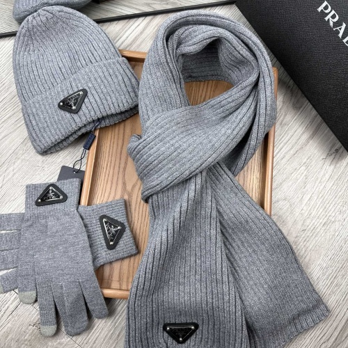 Cheap Prada Hat and Scarf and Glove Set #1255630, $$52.00 USD On Prada Hat and Scarf and Glove Set