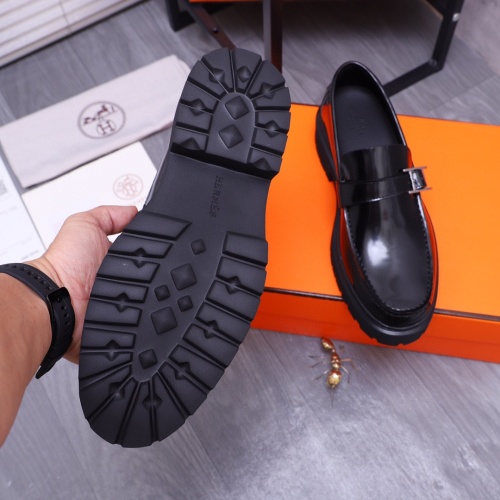 Replica Hermes Leather Shoes For Men #1255720 $115.00 USD for Wholesale