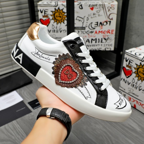 Replica Dolce & Gabbana D&G Casual Shoes For Women #1256048 $85.00 USD for Wholesale