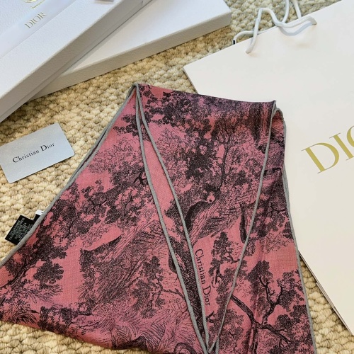 Replica Christian Dior Silk Scarf #1256742 $56.00 USD for Wholesale