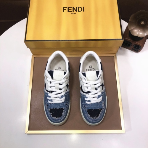 Replica Fendi Casual Shoes For Men #1256768 $105.00 USD for Wholesale