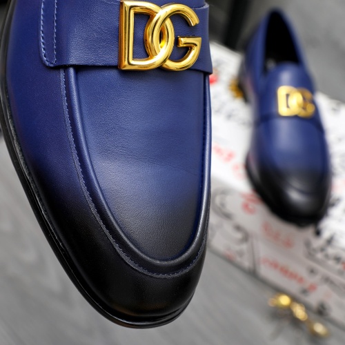 Replica Dolce & Gabbana D&G Leather Shoes For Men #1256936 $125.00 USD for Wholesale