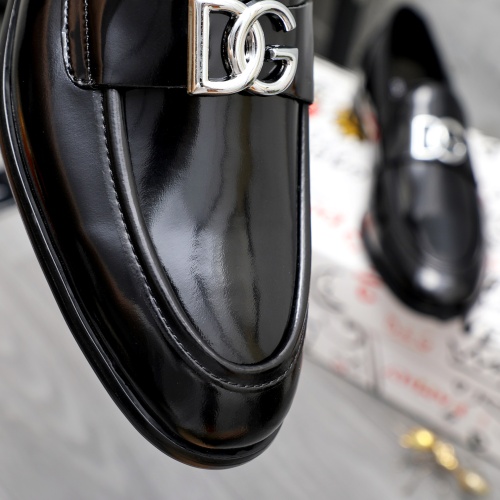 Replica Dolce & Gabbana D&G Leather Shoes For Men #1256939 $125.00 USD for Wholesale