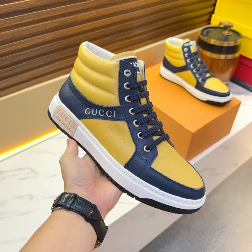 Replica Gucci High Tops Shoes For Men #1256970 $80.00 USD for Wholesale