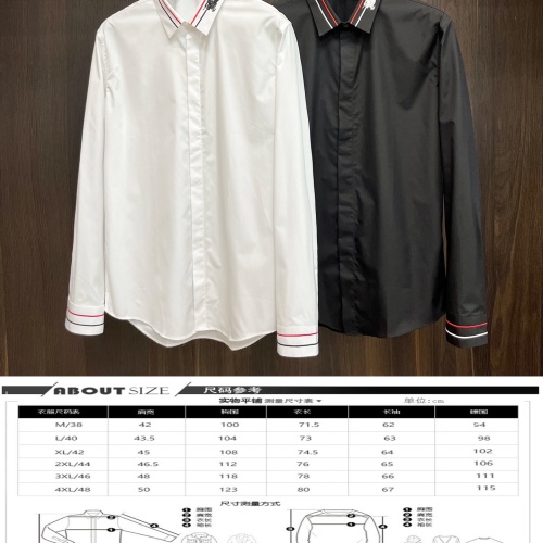 Replica Burberry Shirts Long Sleeved For Men #1257007 $92.00 USD for Wholesale