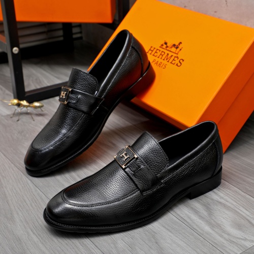 Cheap Hermes Leather Shoes For Men #1257040, $$82.00 USD On Hermes Leather Shoes