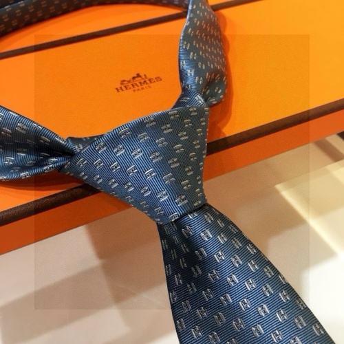 Replica Hermes Necktie For Men #1257305 $38.00 USD for Wholesale