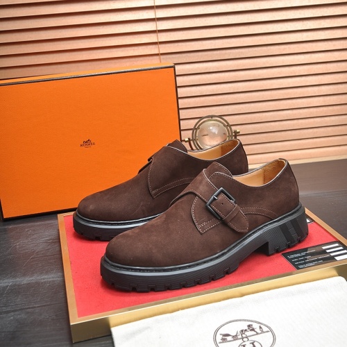 Cheap Hermes Leather Shoes For Men #1257321, $$118.00 USD On Hermes Leather Shoes