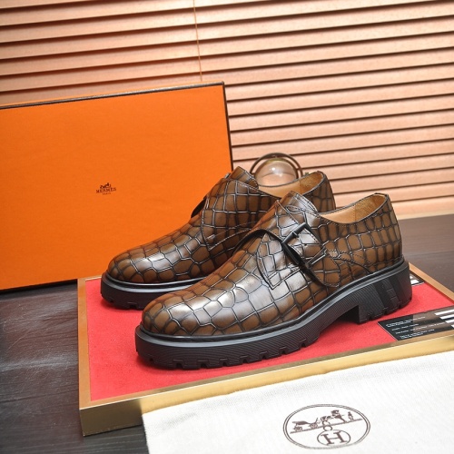 Cheap Hermes Leather Shoes For Men #1257330, $$118.00 USD On Hermes Leather Shoes