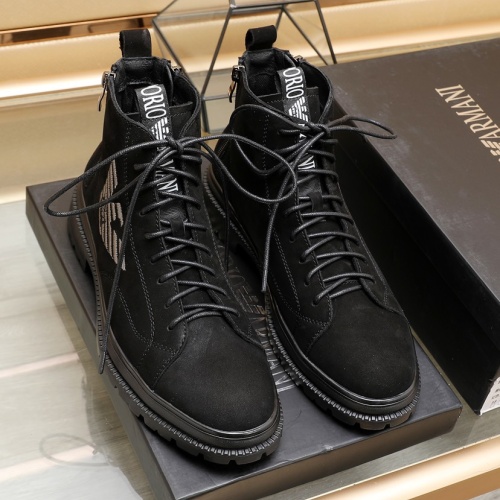 Replica Armani Boots For Men #1257525 $96.00 USD for Wholesale