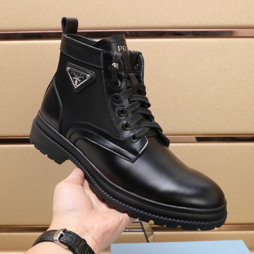 Replica Prada Boots For Men #1257528 $96.00 USD for Wholesale