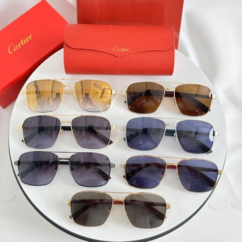 Replica Cartier AAA Quality Sunglassess #1257556 $48.00 USD for Wholesale