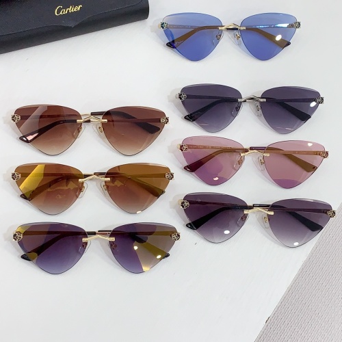 Replica Cartier AAA Quality Sunglassess #1257587 $68.00 USD for Wholesale