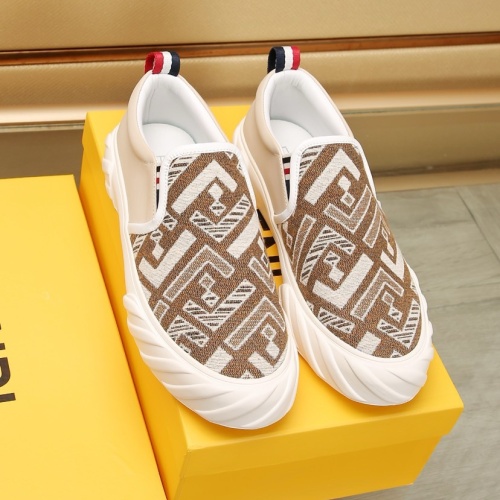 Replica Fendi Casual Shoes For Men #1257589 $85.00 USD for Wholesale