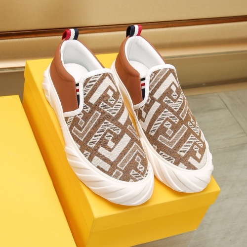 Replica Fendi Casual Shoes For Men #1257590 $85.00 USD for Wholesale