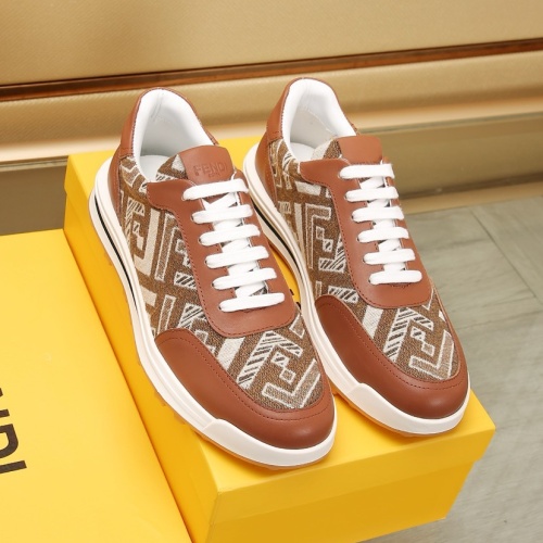 Replica Fendi Casual Shoes For Men #1257592 $88.00 USD for Wholesale