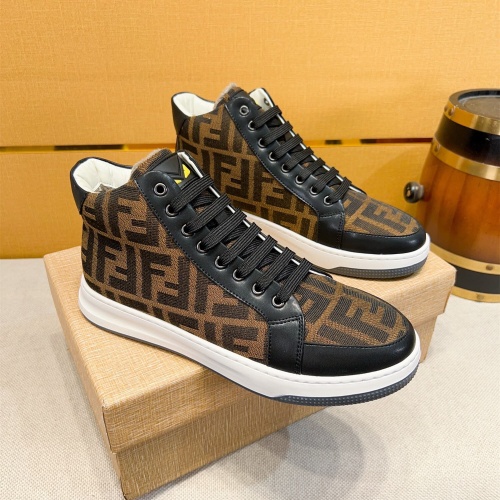 Cheap Fendi High Tops Casual Shoes For Men #1257732, $$80.00 USD On Fendi High Tops Casual Shoes