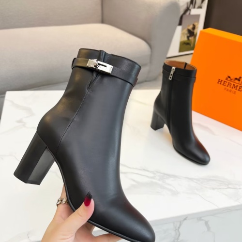 Replica Hermes Boots For Women #1257798 $108.00 USD for Wholesale