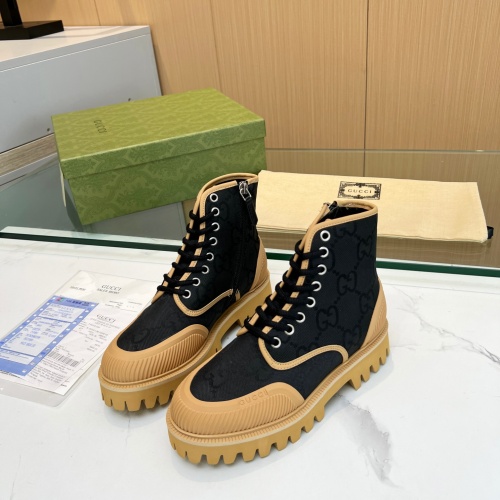 Replica Gucci Boots For Men #1257913 $100.00 USD for Wholesale