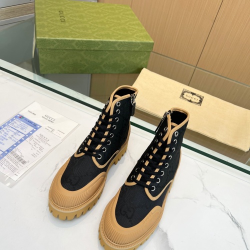 Replica Gucci Boots For Men #1257913 $100.00 USD for Wholesale