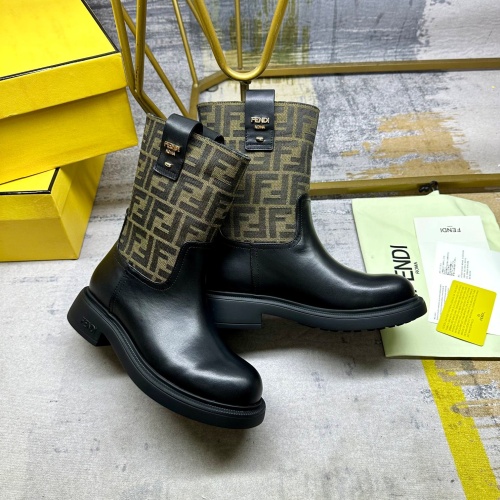 Replica Fendi Fashion Boots For Women #1258033 $108.00 USD for Wholesale