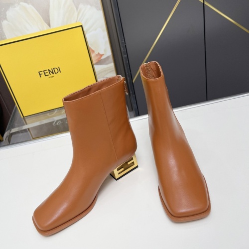 Replica Fendi Fashion Boots For Women #1258044 $122.00 USD for Wholesale