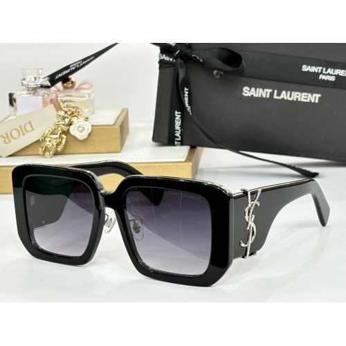 Cheap Yves Saint Laurent YSL AAA Quality Sunglasses #1258352, $$64.00 USD On Yves Saint Laurent YSL AAA Quality Sunglasses