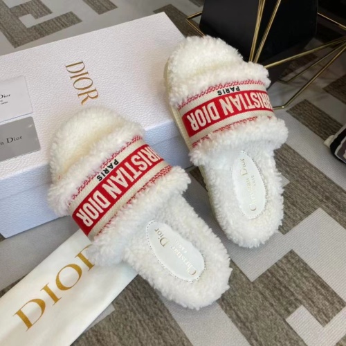 Replica Christian Dior Slippers For Women #1258364 $85.00 USD for Wholesale