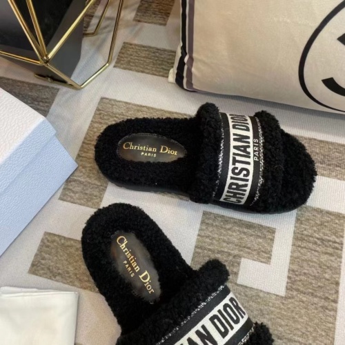 Replica Christian Dior Slippers For Women #1258366 $85.00 USD for Wholesale