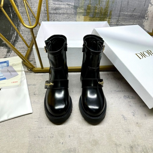 Replica Christian Dior Boots For Women #1258398 $112.00 USD for Wholesale