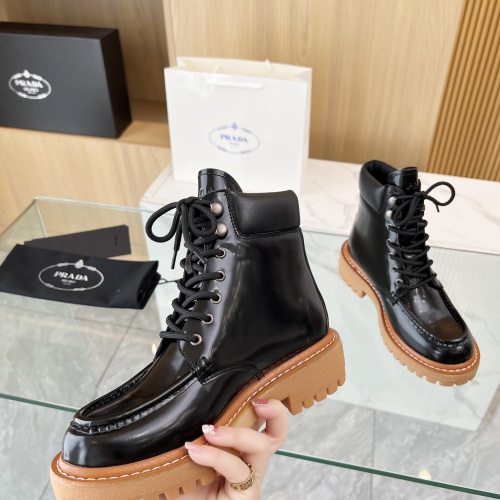 Replica Prada Boots For Women #1258588 $115.00 USD for Wholesale