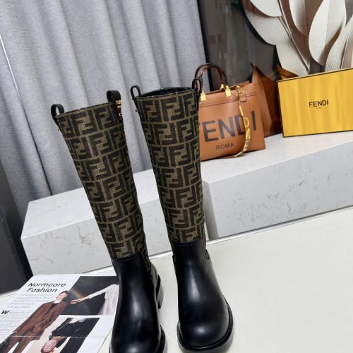 Replica Fendi Fashion Boots For Women #1258653 $130.00 USD for Wholesale