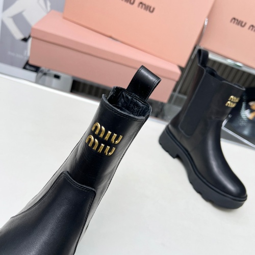 Replica MIU MIU Boots For Women #1258662 $108.00 USD for Wholesale