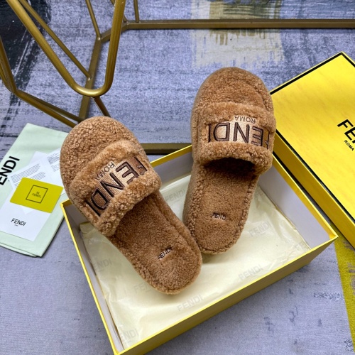 Replica Fendi Slippers For Women #1258673 $102.00 USD for Wholesale