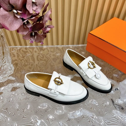 Cheap Hermes Leather Shoes For Women #1258678, $$125.00 USD On Hermes Leather Shoes