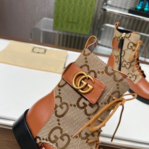 Replica Gucci Boots For Women #1258809 $102.00 USD for Wholesale